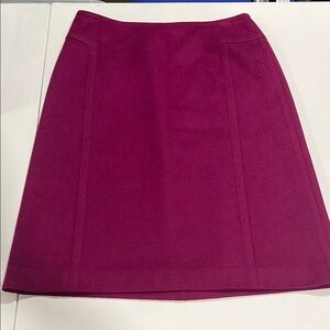 Ann Taylor‎ Pink Knee-Length A-Line Skirt - virgin wool/cashmere blend, 6